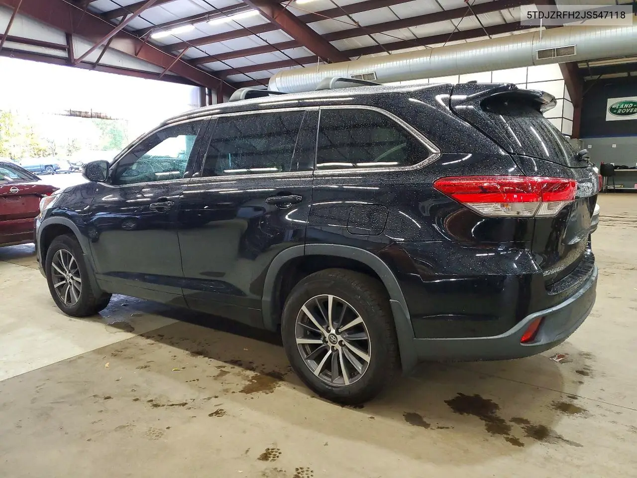 2018 TOYOTA HIGHLANDER VIN 5TDJZRFH2JS547118 — фото 2