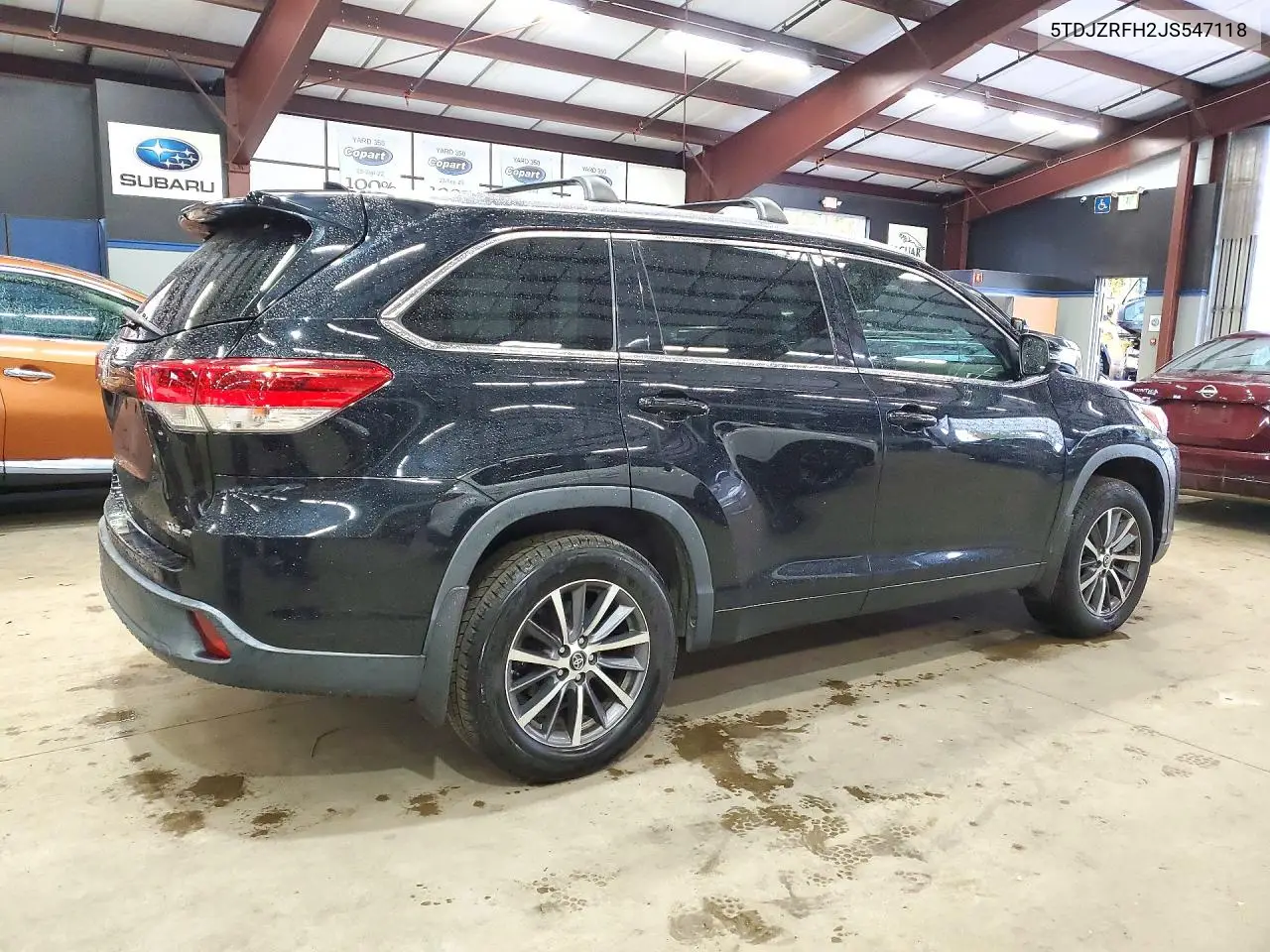 2018 TOYOTA HIGHLANDER VIN 5TDJZRFH2JS547118 — фото 3