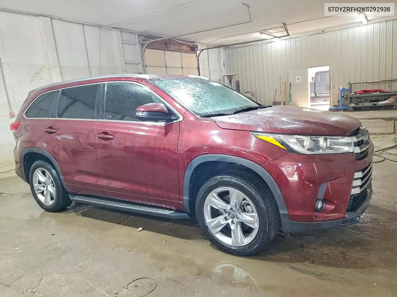 2019 TOYOTA HIGHLANDER VIN 5TDYZRFH2KS292938 — фото 4