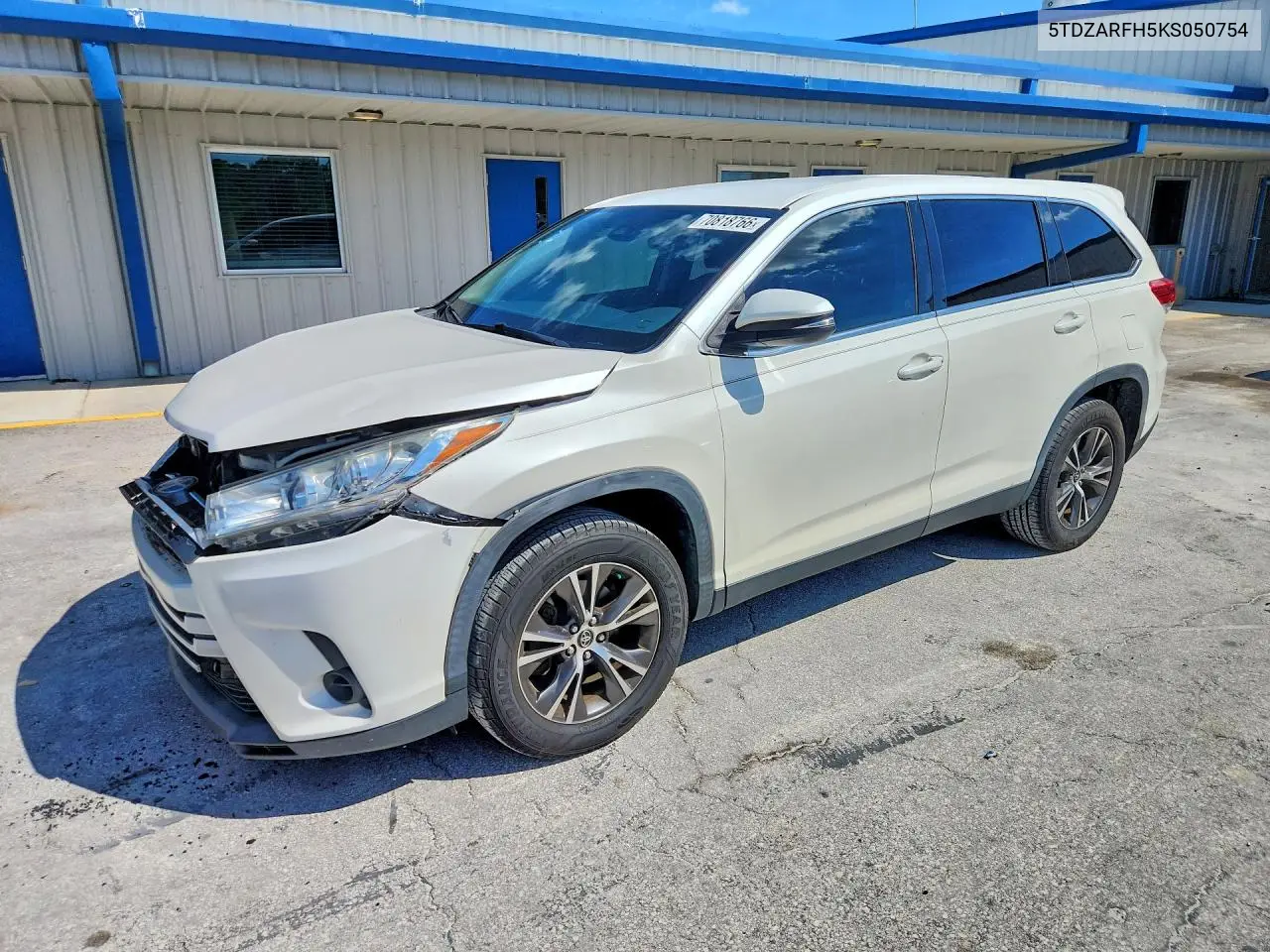 TOYOTA HIGHLANDER 2019, VIN 5TDZARFH5KS050754