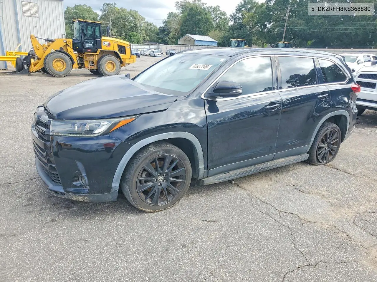 TOYOTA HIGHLANDER 2019, VIN 5TDKZRFH8KS368880