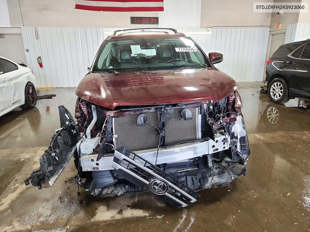 2019 TOYOTA HIGHLANDER VIN 5TDJZRFH2KS923060 — фото 5