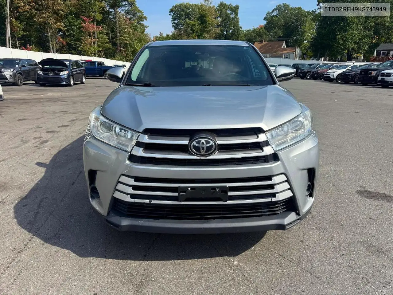 2019 TOYOTA HIGHLANDER VIN 5TDBZRFH9KS743949 — фото 5