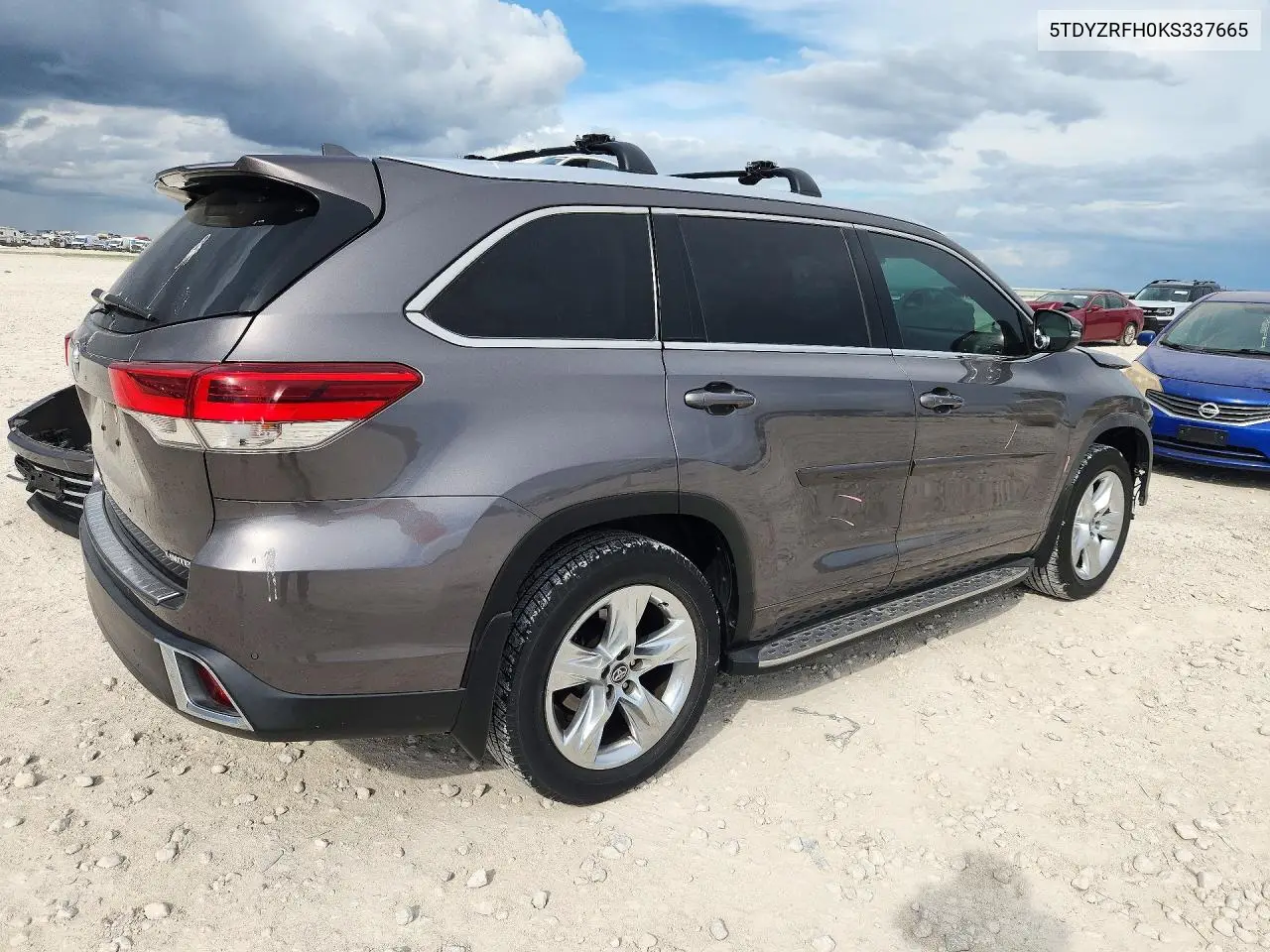 2019 TOYOTA HIGHLANDER VIN 5TDYZRFH0KS337665 — фото 3