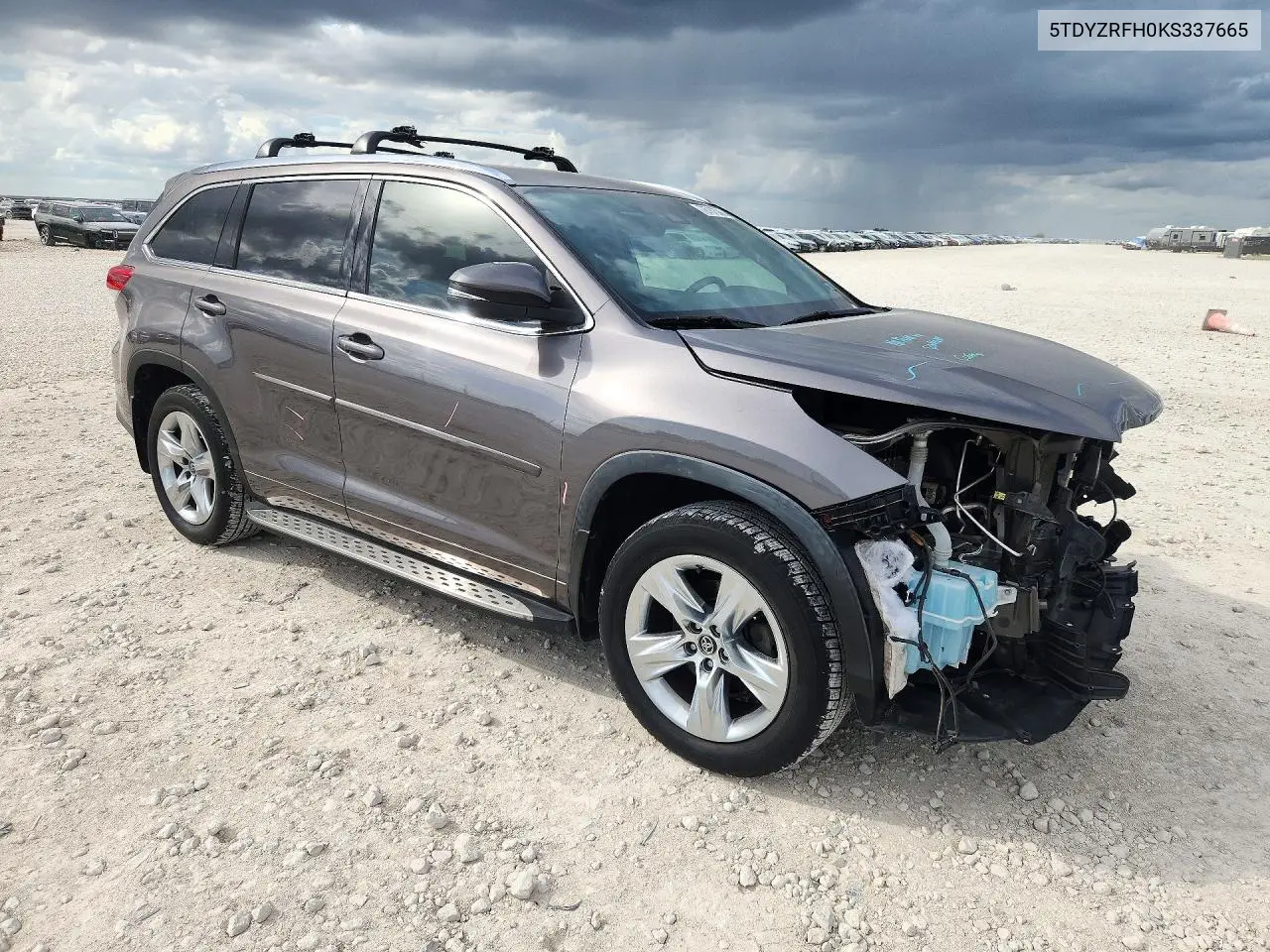 2019 TOYOTA HIGHLANDER VIN 5TDYZRFH0KS337665 — фото 4