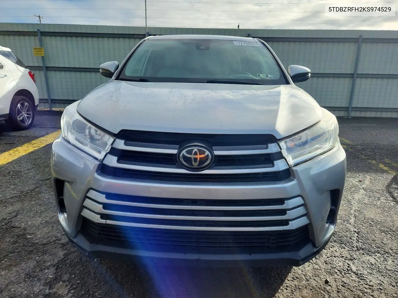 2019 TOYOTA HIGHLANDER VIN 5TDBZRFH2KS974529 — фото 5