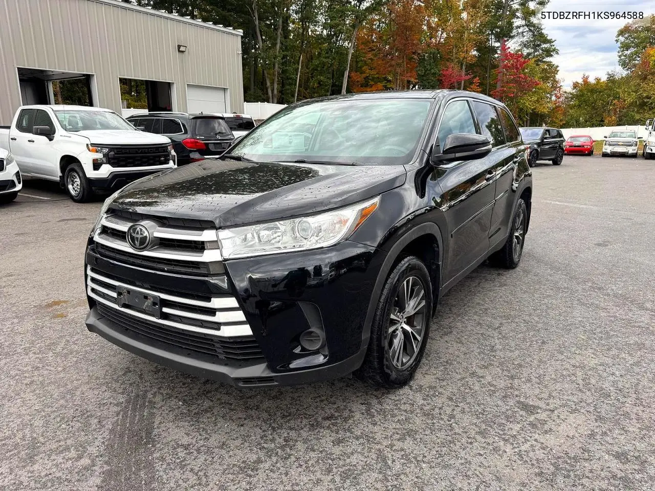 TOYOTA HIGHLANDER 2019, VIN 5TDBZRFH1KS964588