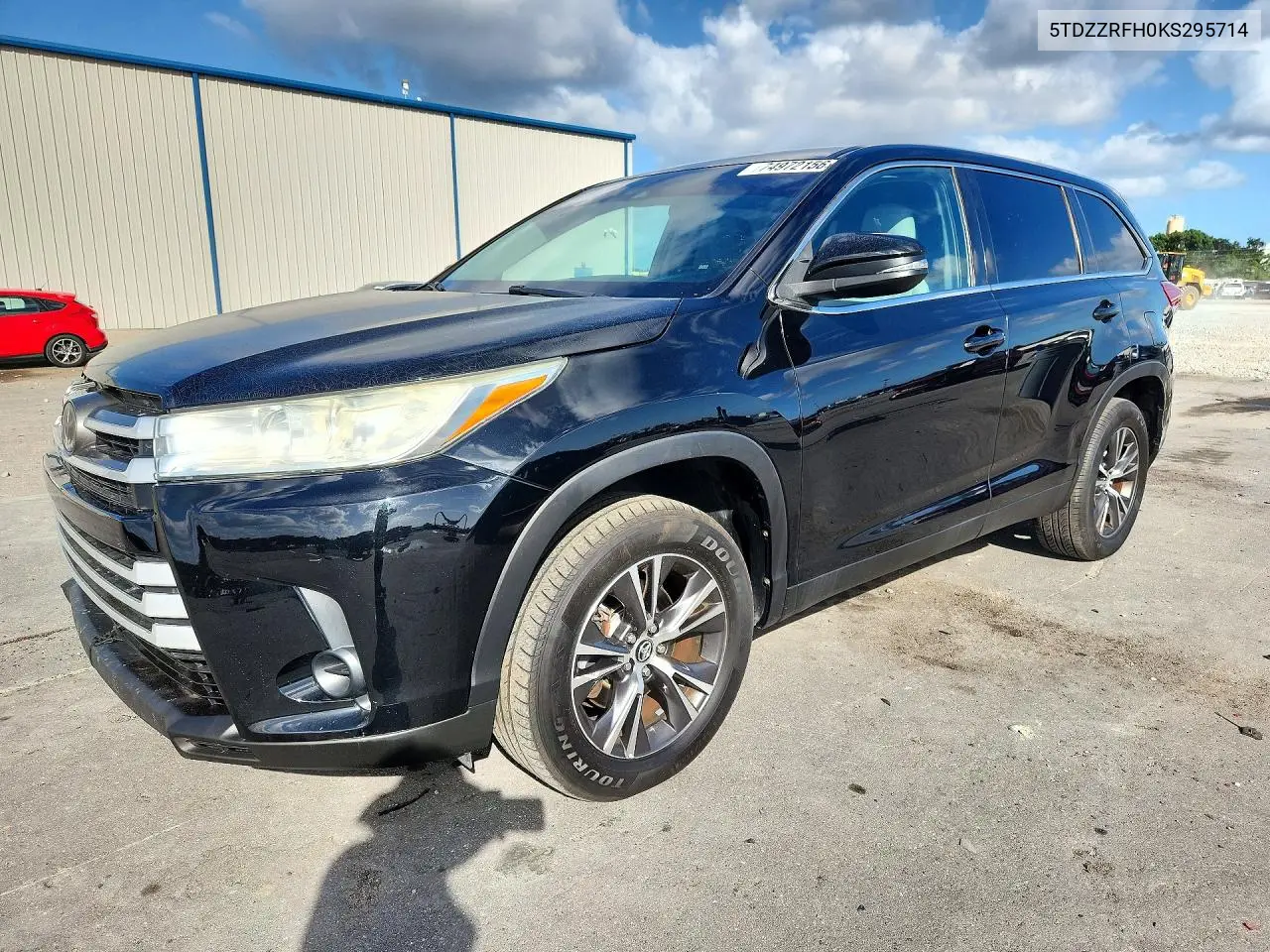 TOYOTA HIGHLANDER 2019, VIN 5TDZZRFH0KS295714