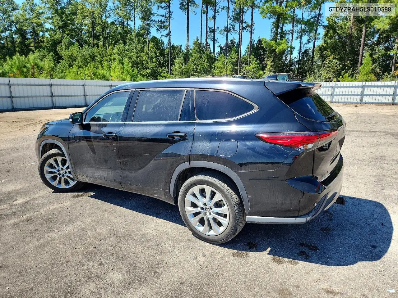 2020 TOYOTA HIGHLANDER VIN 5TDYZRAH5LS010588 — фото 2