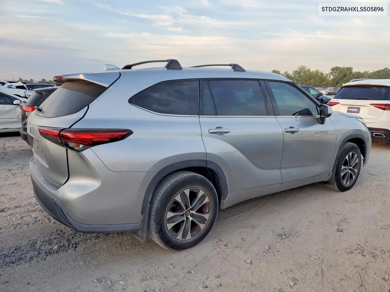 2020 TOYOTA HIGHLANDER VIN 5TDGZRAHXLS505896 — фото 3