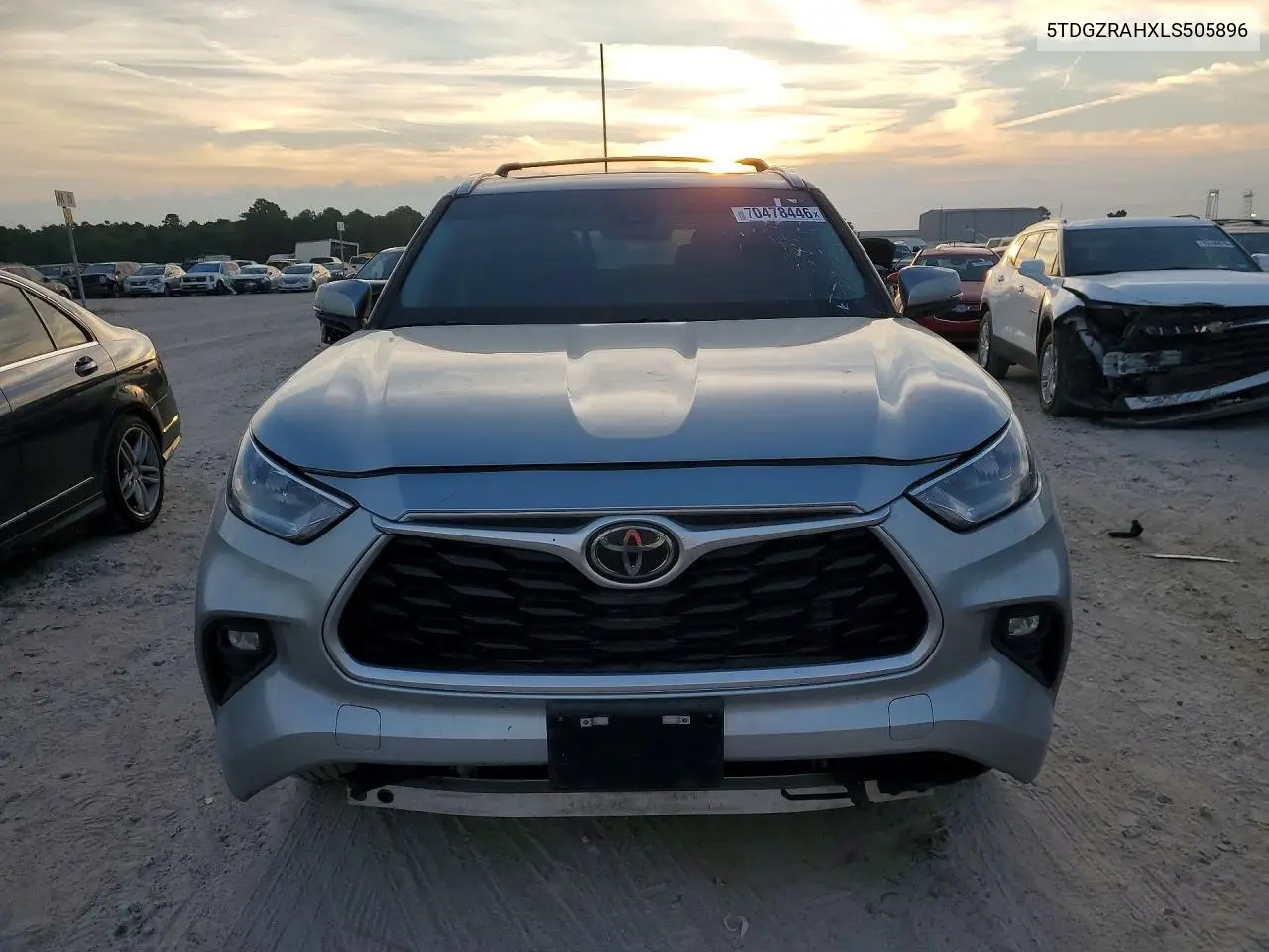 2020 TOYOTA HIGHLANDER VIN 5TDGZRAHXLS505896 — фото 5
