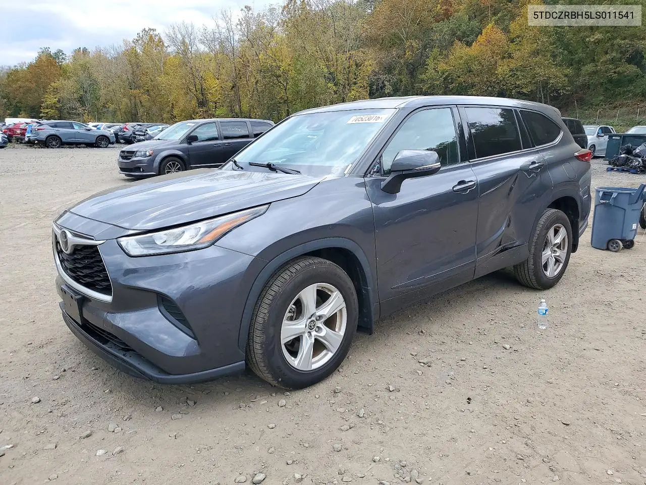 TOYOTA HIGHLANDER 2020, VIN 5TDCZRBH5LS011541