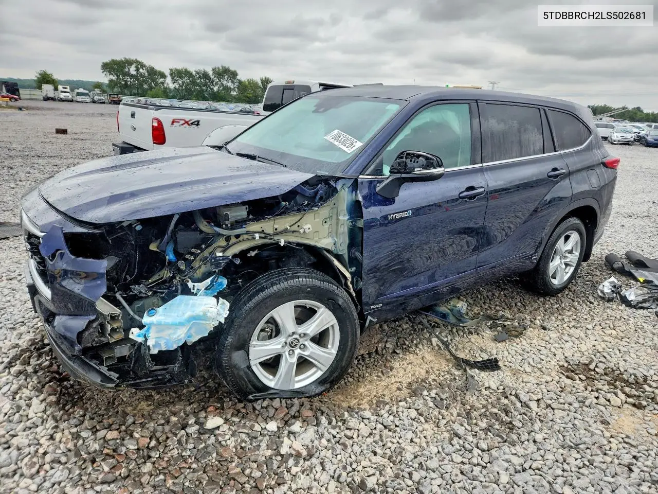 TOYOTA HIGHLANDER 2020, VIN 5TDBBRCH2LS502681