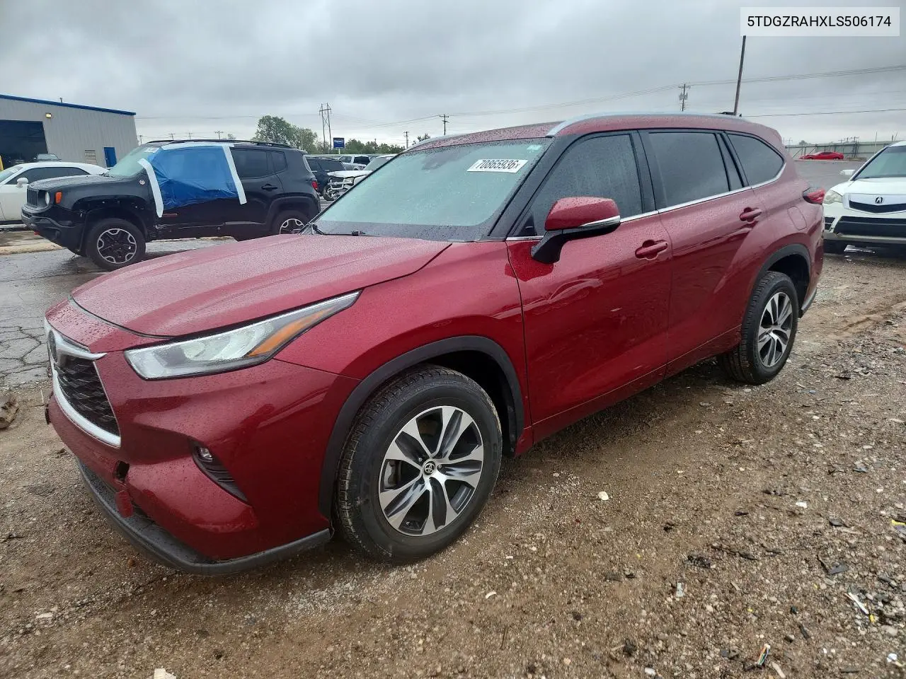 TOYOTA HIGHLANDER 2020, VIN 5TDGZRAHXLS506174