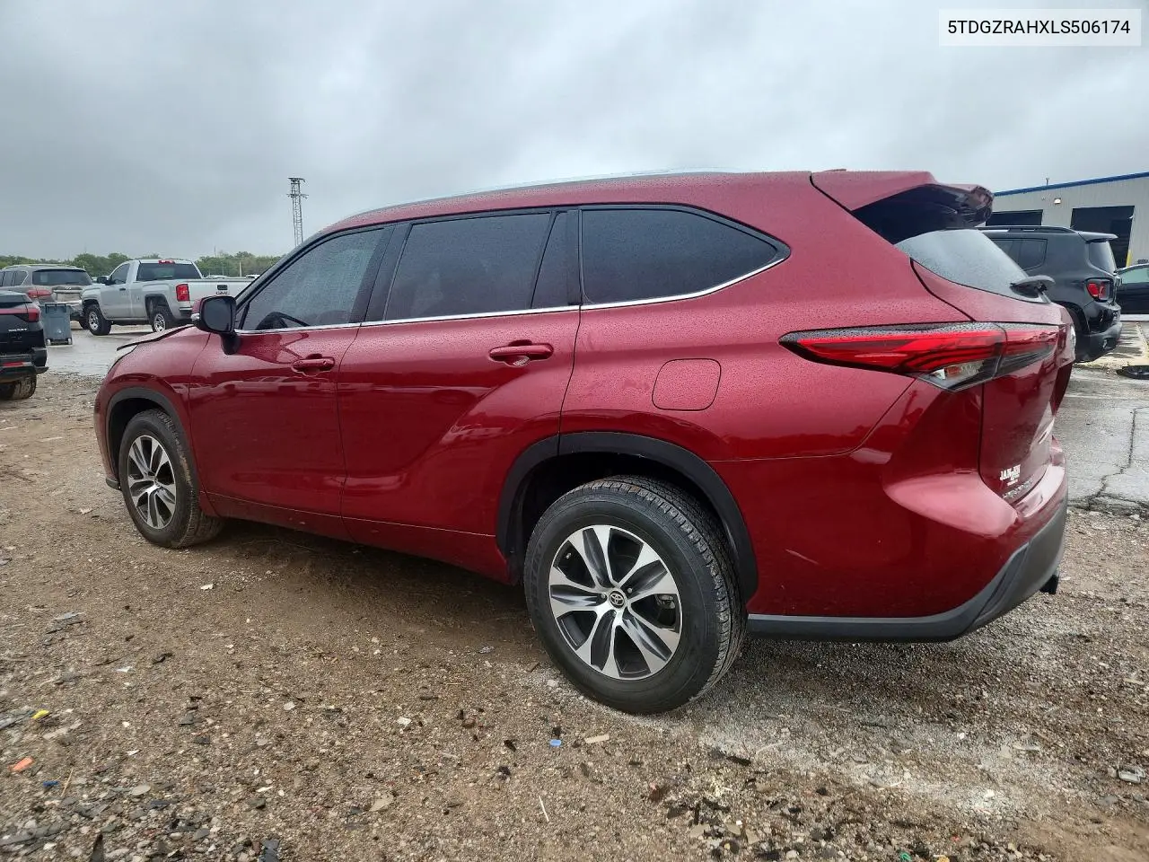 2020 TOYOTA HIGHLANDER VIN 5TDGZRAHXLS506174 — фото 2