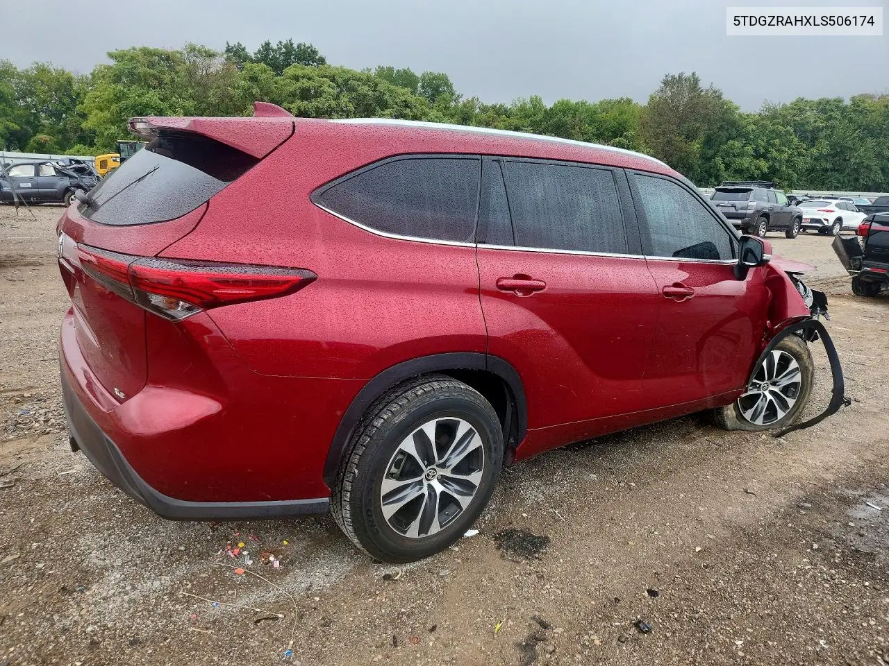 2020 TOYOTA HIGHLANDER VIN 5TDGZRAHXLS506174 — фото 3