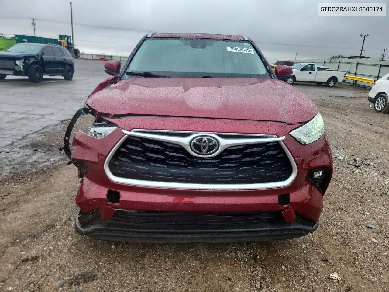 2020 TOYOTA HIGHLANDER VIN 5TDGZRAHXLS506174 — фото 5