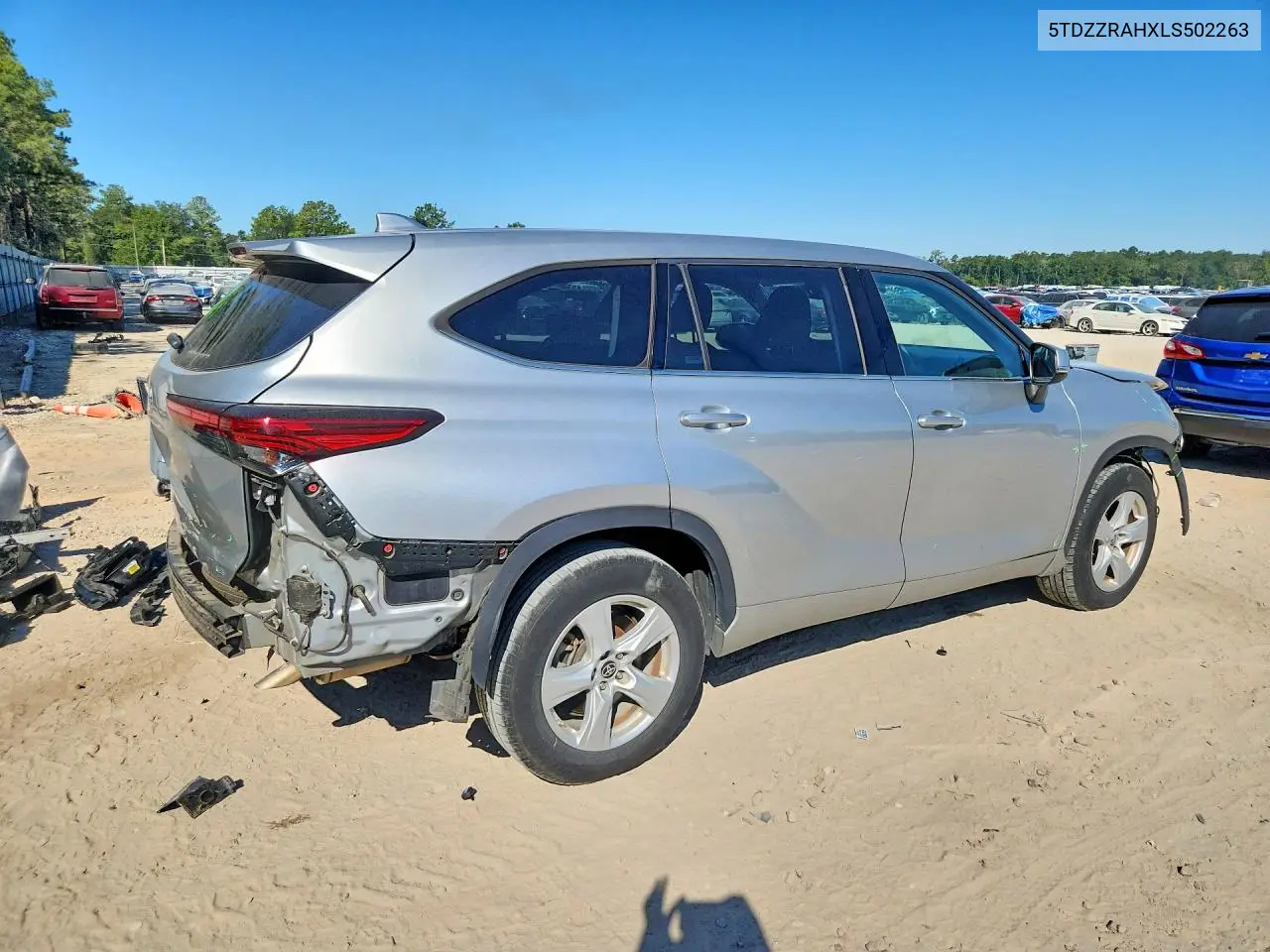 2020 TOYOTA HIGHLANDER VIN 5TDZZRAHXLS502263 — фото 3