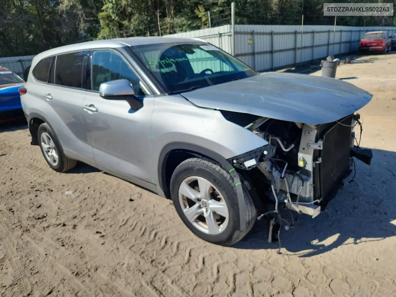 2020 TOYOTA HIGHLANDER VIN 5TDZZRAHXLS502263 — фото 4