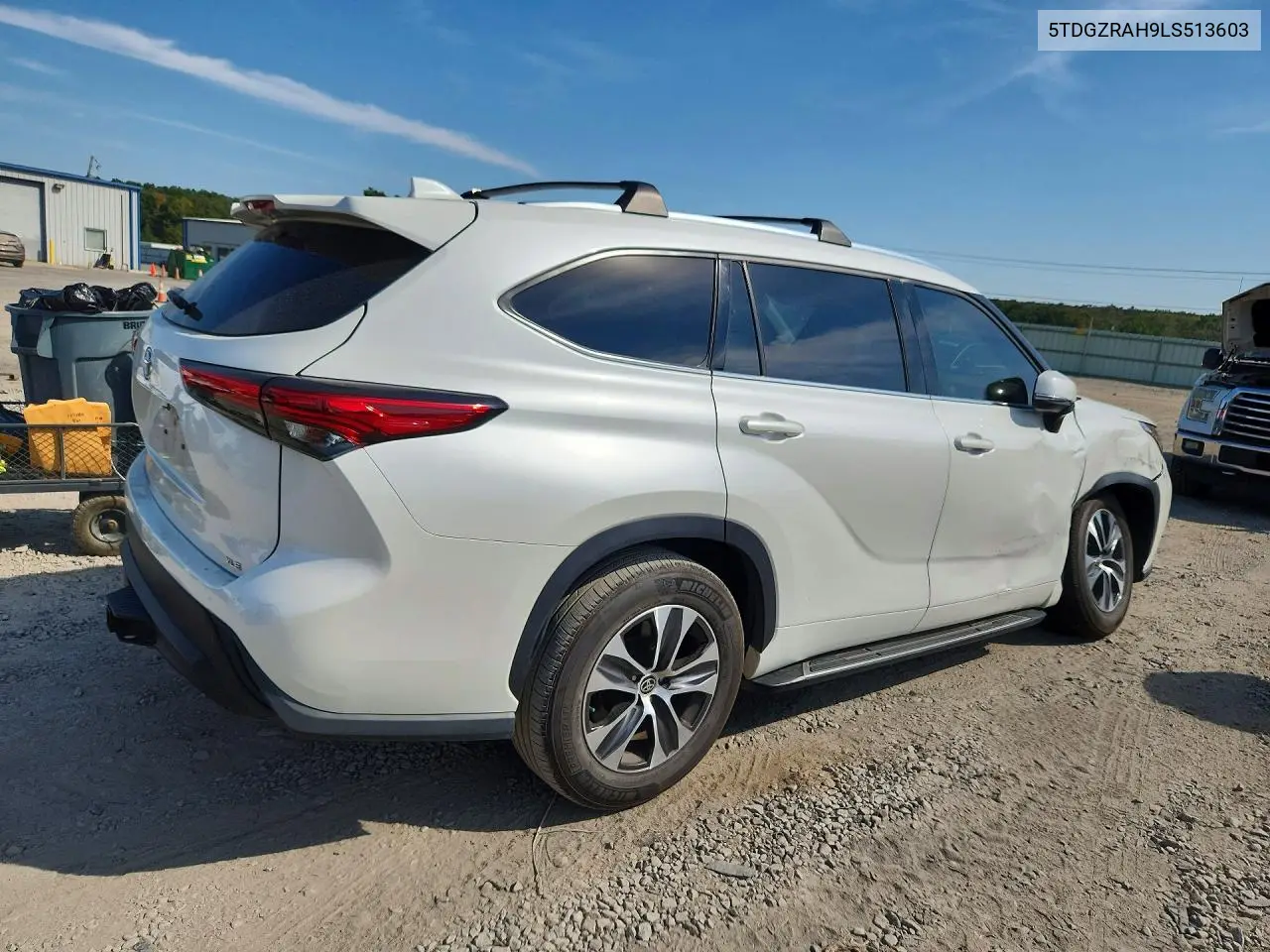 2020 TOYOTA HIGHLANDER VIN 5TDGZRAH9LS513603 — фото 3