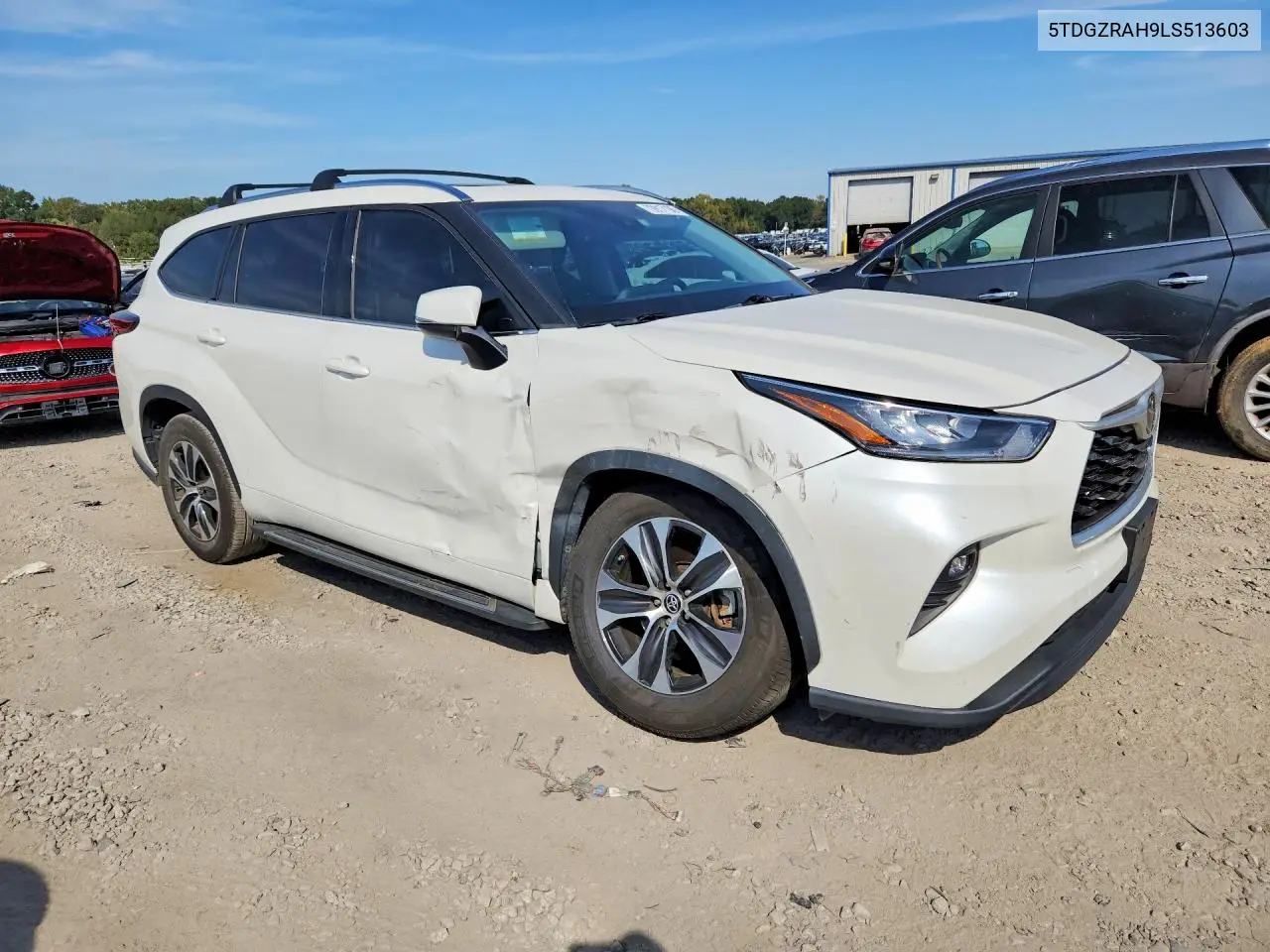 2020 TOYOTA HIGHLANDER VIN 5TDGZRAH9LS513603 — фото 4