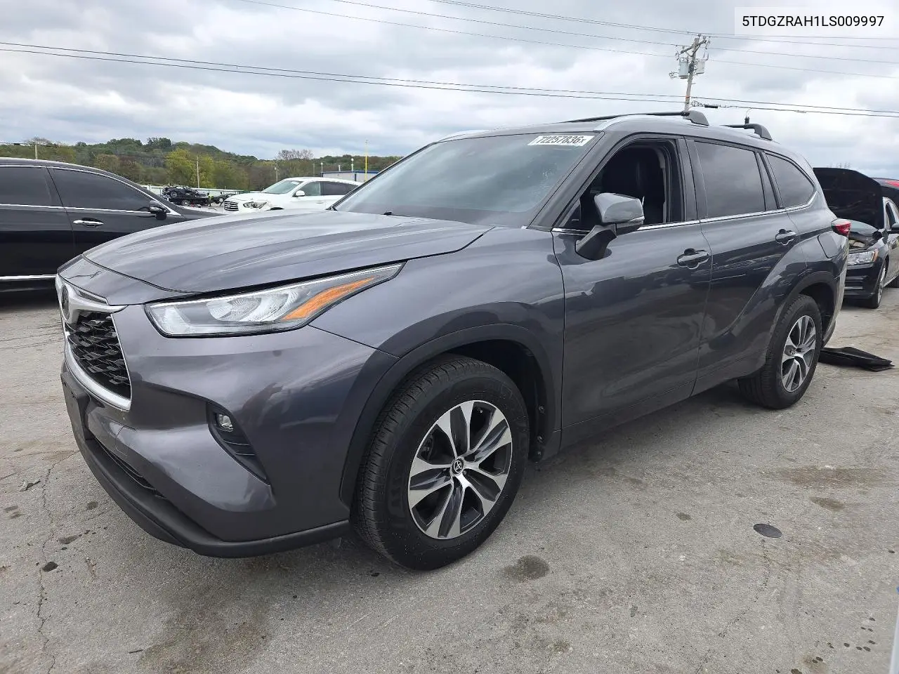 TOYOTA HIGHLANDER 2020, VIN 5TDGZRAH1LS009997