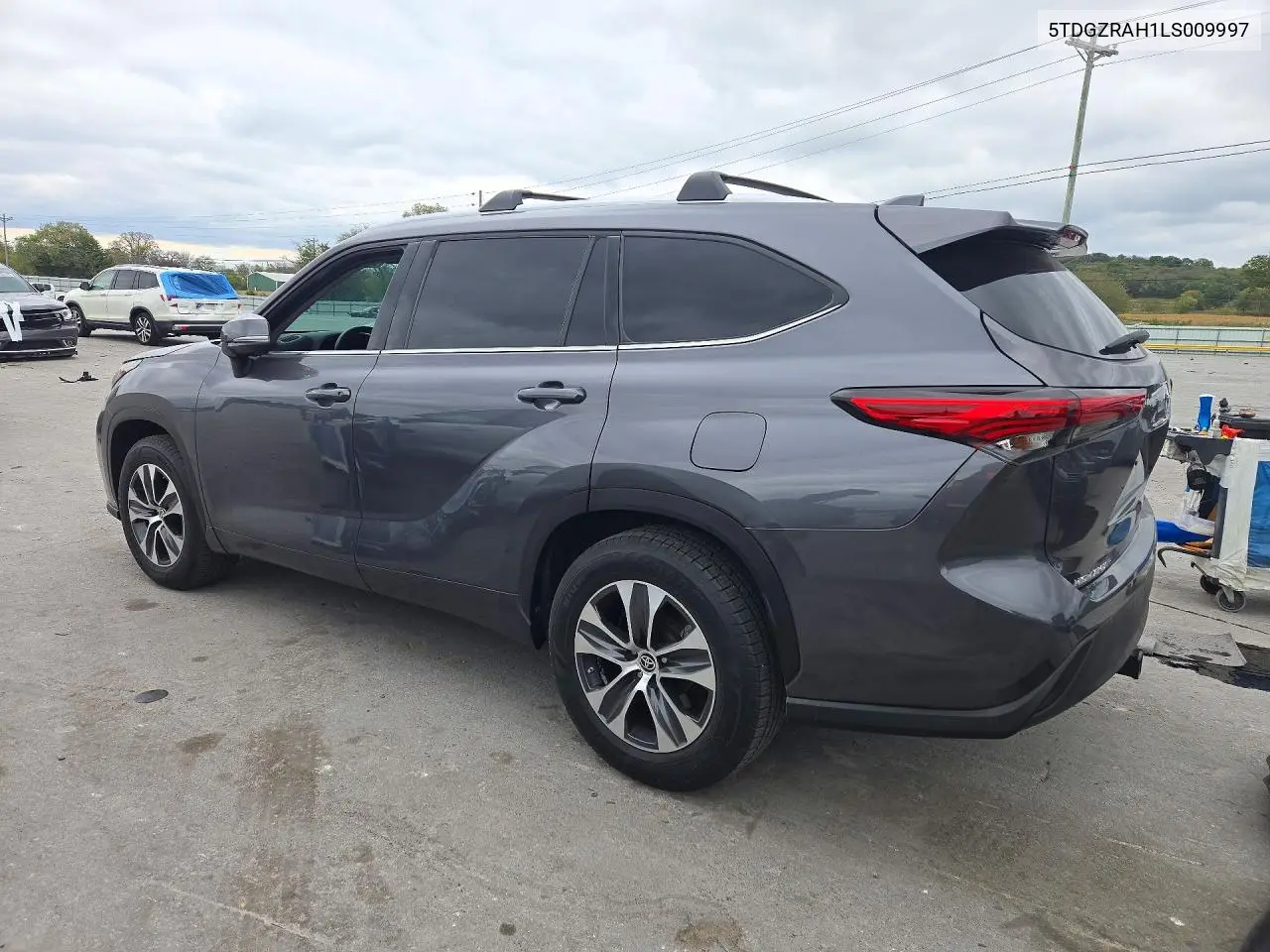 2020 TOYOTA HIGHLANDER VIN 5TDGZRAH1LS009997 — фото 2