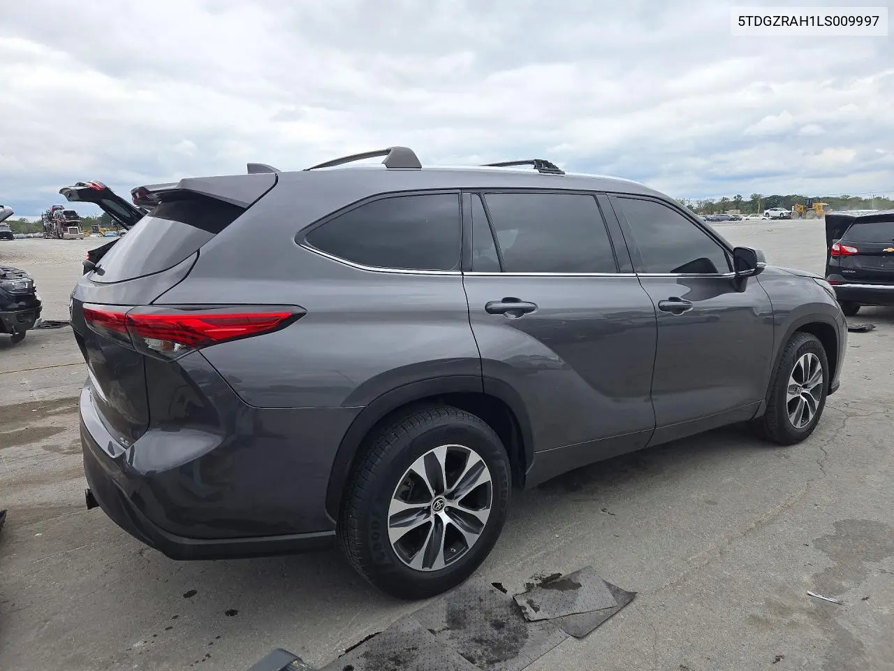 2020 TOYOTA HIGHLANDER VIN 5TDGZRAH1LS009997 — фото 3
