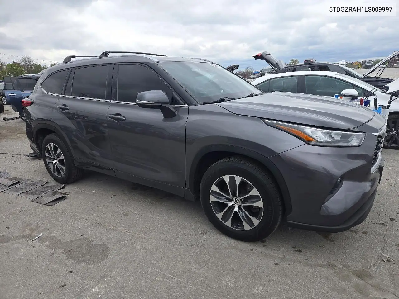 2020 TOYOTA HIGHLANDER VIN 5TDGZRAH1LS009997 — фото 4