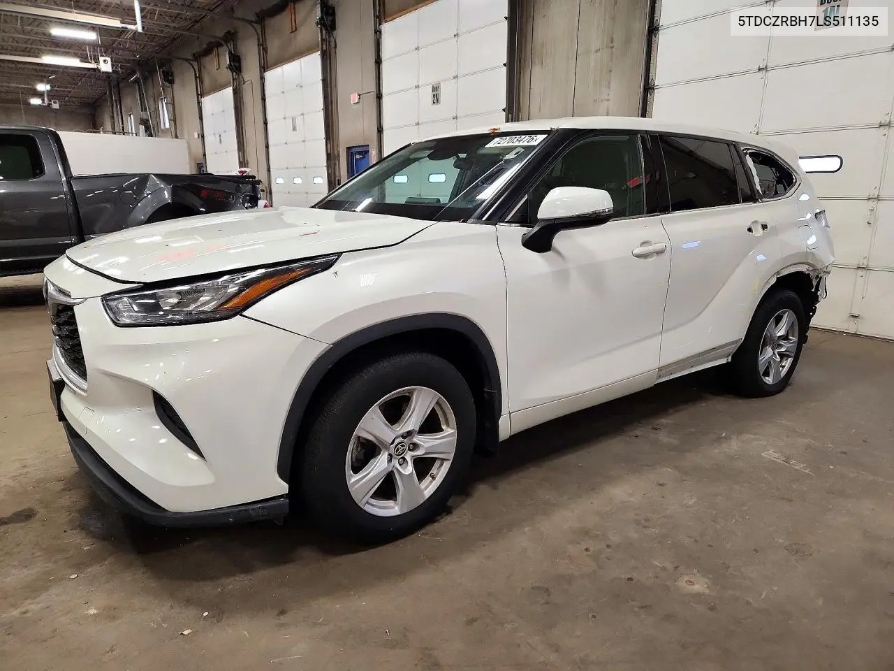 TOYOTA HIGHLANDER 2020, VIN 5TDCZRBH7LS511135
