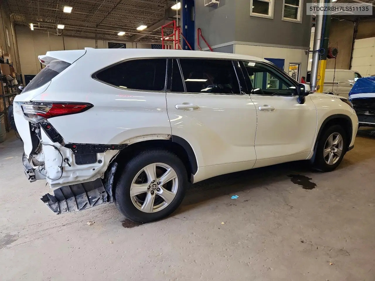 2020 TOYOTA HIGHLANDER VIN 5TDCZRBH7LS511135 — фото 3