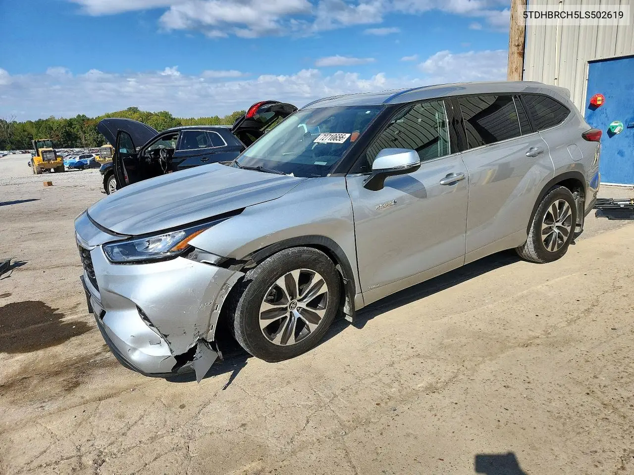 TOYOTA HIGHLANDER 2020, VIN 5TDHBRCH5LS502619