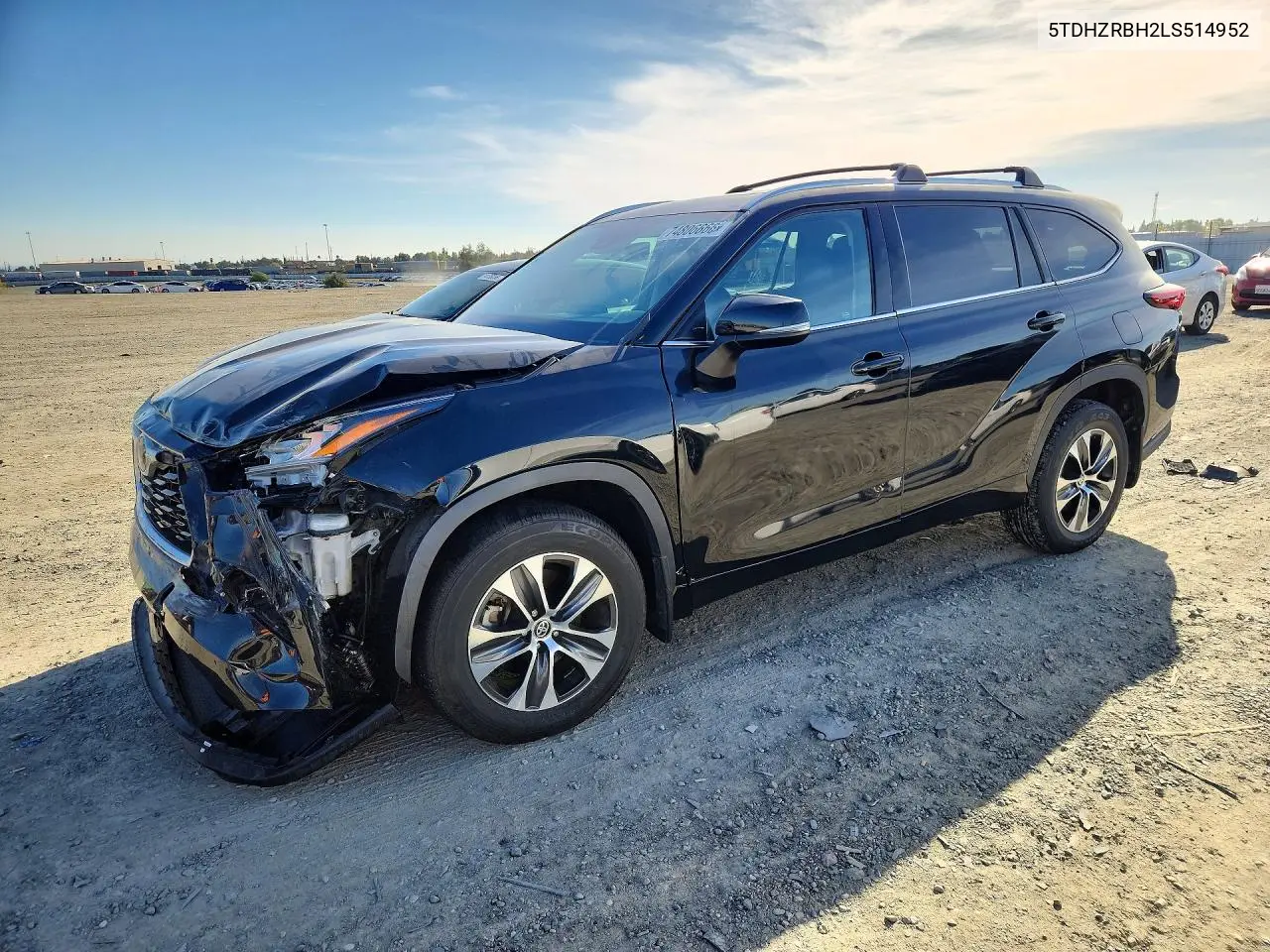 TOYOTA HIGHLANDER 2020, VIN 5TDHZRBH2LS514952