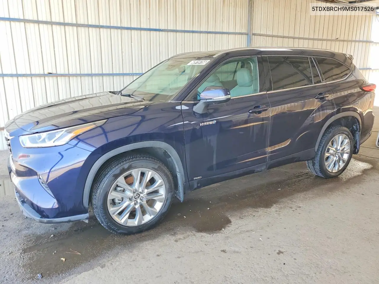 TOYOTA HIGHLANDER 2021, VIN 5TDXBRCH9MS017526
