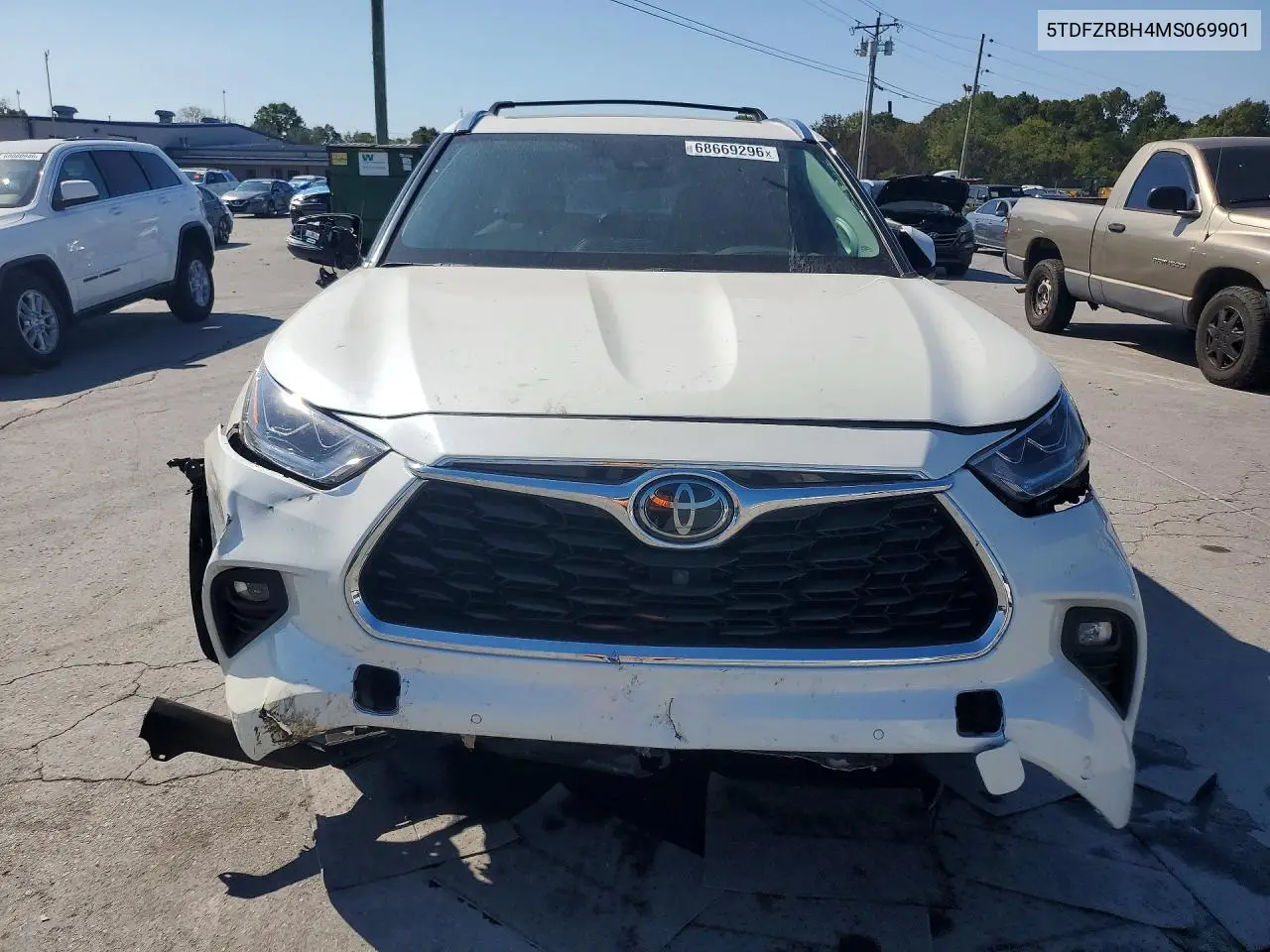 2021 TOYOTA HIGHLANDER VIN 5TDFZRBH4MS069901 — фото 5