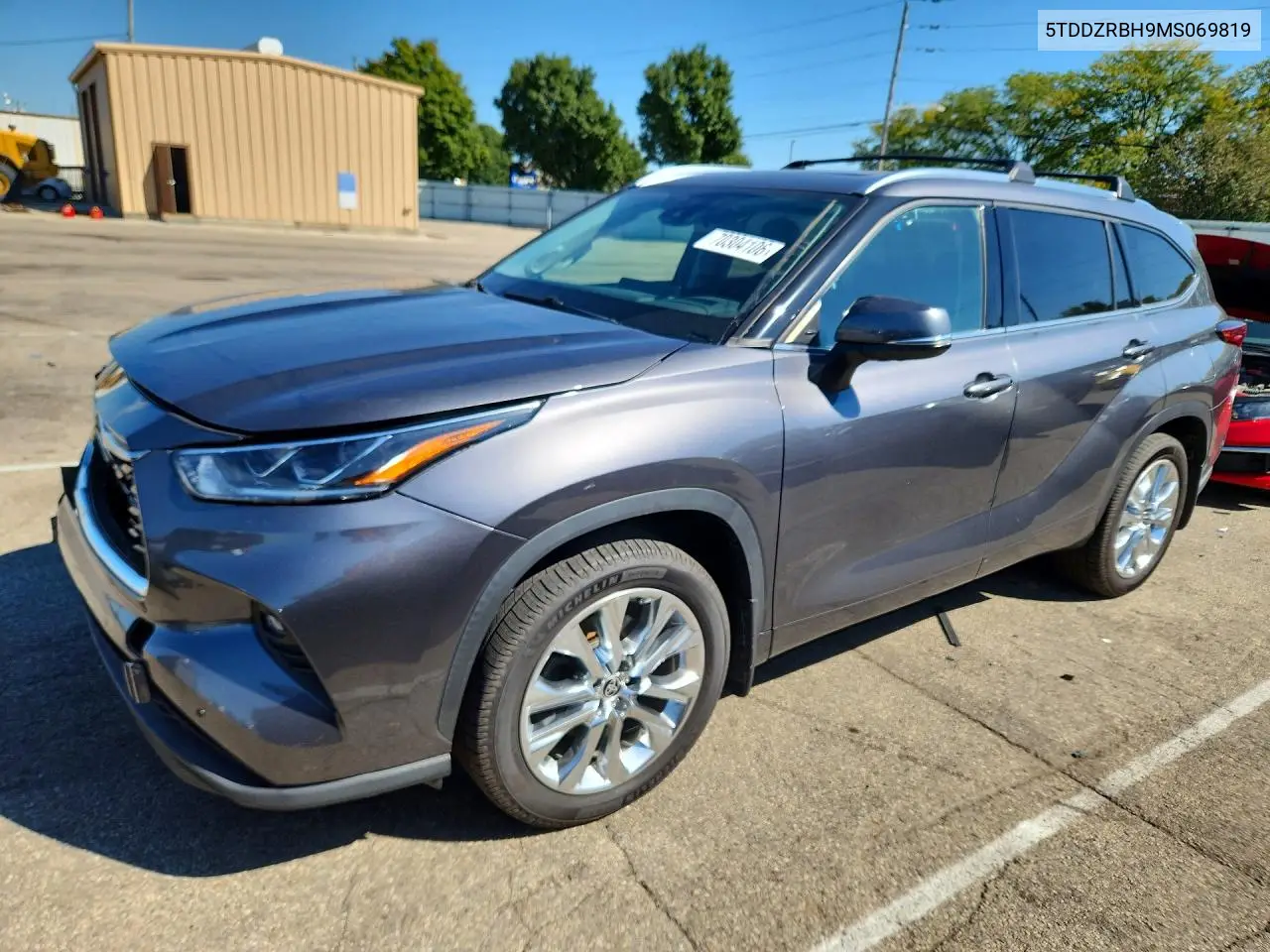 TOYOTA HIGHLANDER 2021, VIN 5TDDZRBH9MS069819
