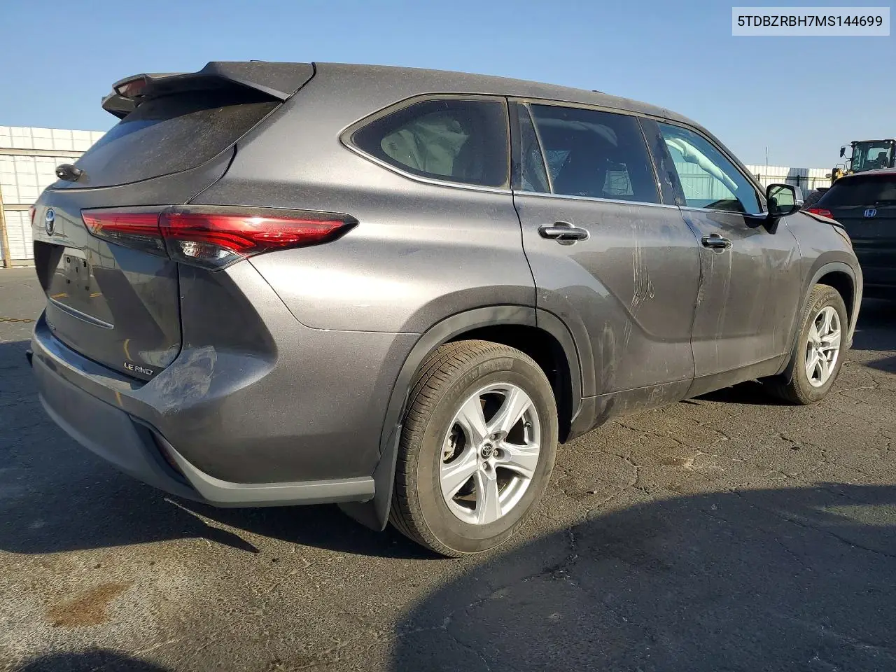 2021 TOYOTA HIGHLANDER VIN 5TDBZRBH7MS144699 — фото 3