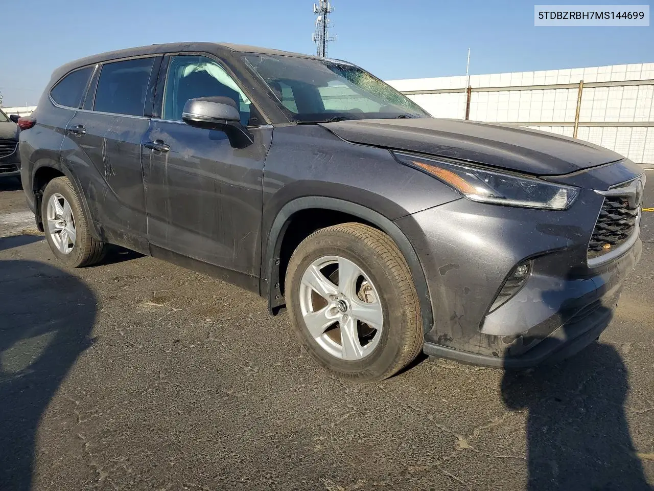 2021 TOYOTA HIGHLANDER VIN 5TDBZRBH7MS144699 — фото 4