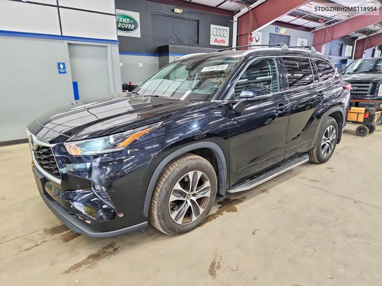 TOYOTA HIGHLANDER 2021, VIN 5TDGZRBH2MS118954