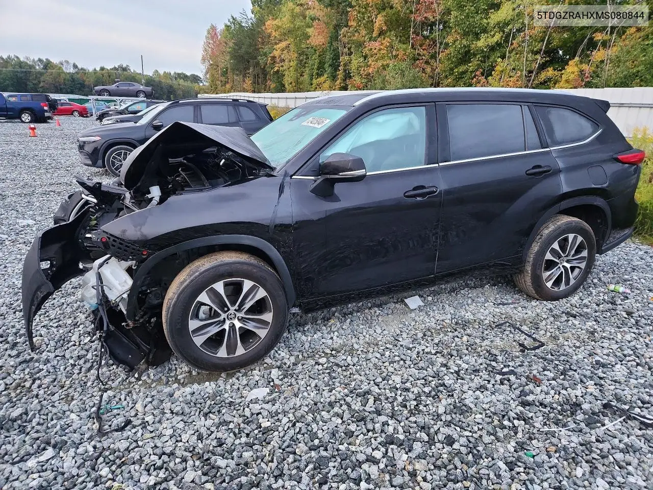 TOYOTA HIGHLANDER 2021, VIN 5TDGZRAHXMS080844