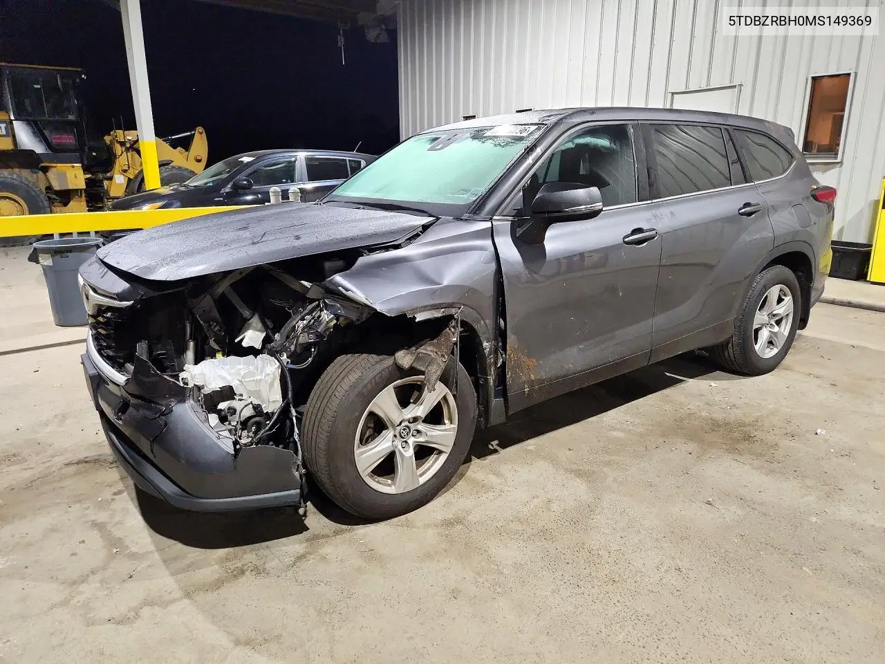 TOYOTA HIGHLANDER 2021, VIN 5TDBZRBH0MS149369