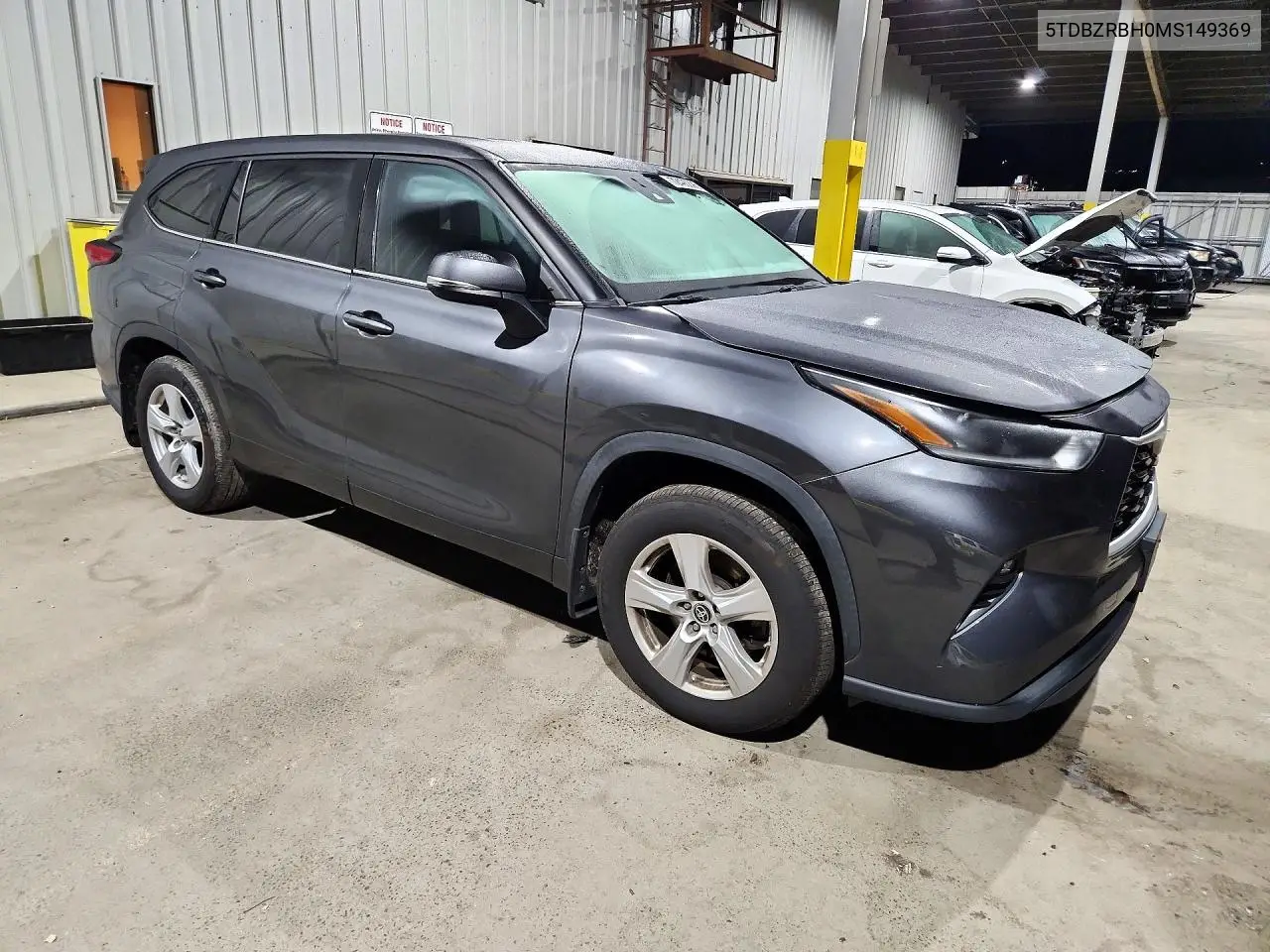 2021 TOYOTA HIGHLANDER VIN 5TDBZRBH0MS149369 — фото 4