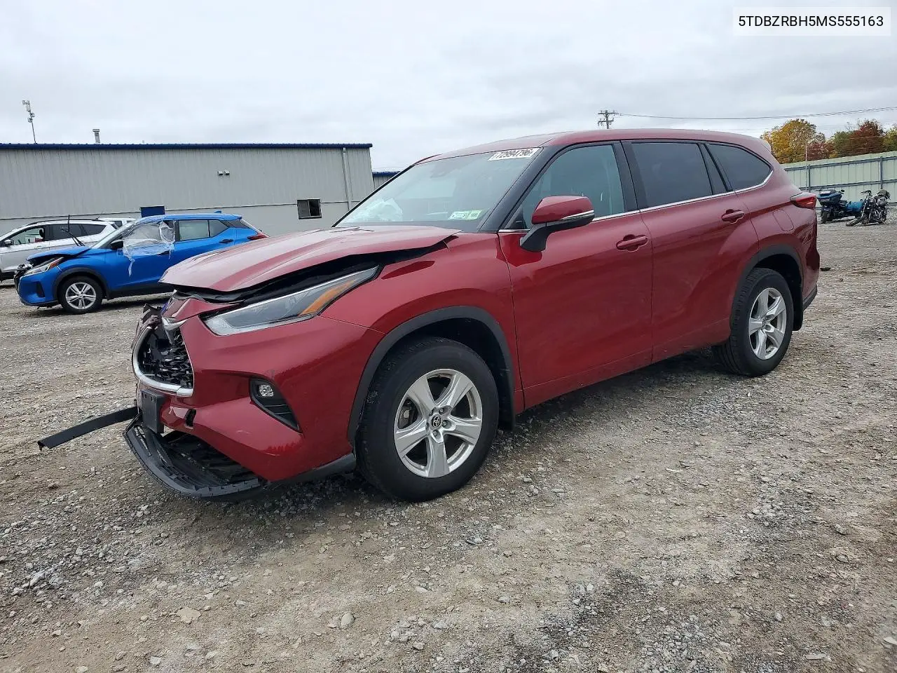 TOYOTA HIGHLANDER 2021, VIN 5TDBZRBH5MS555163