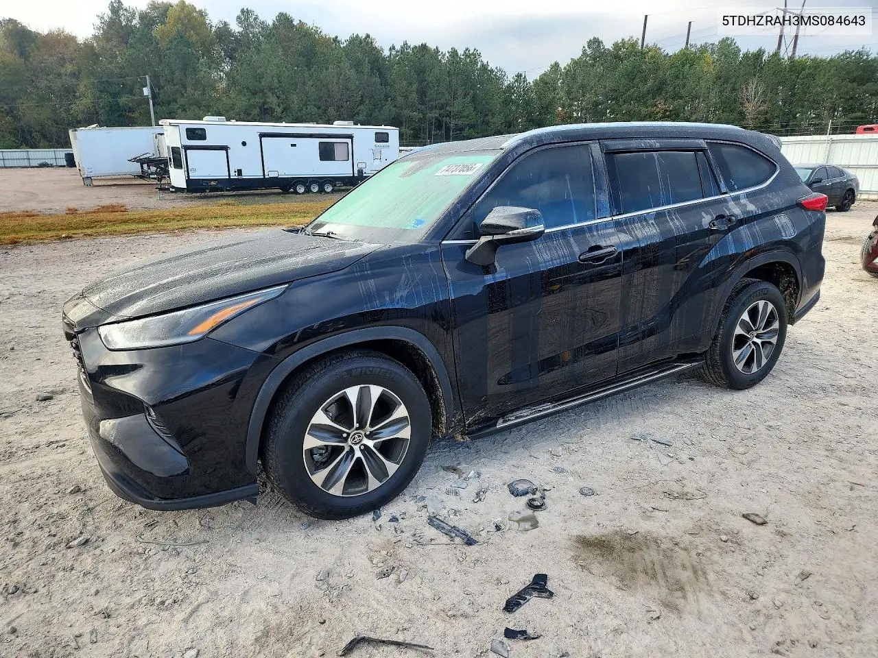 TOYOTA HIGHLANDER 2021, VIN 5TDHZRAH3MS084643