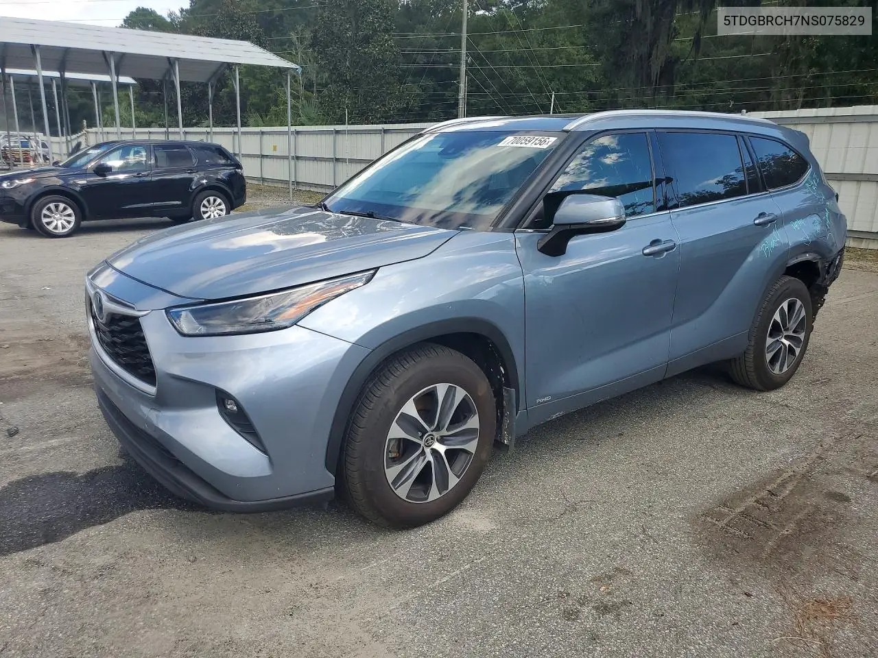 TOYOTA HIGHLANDER 2022, VIN 5TDGBRCH7NS075829