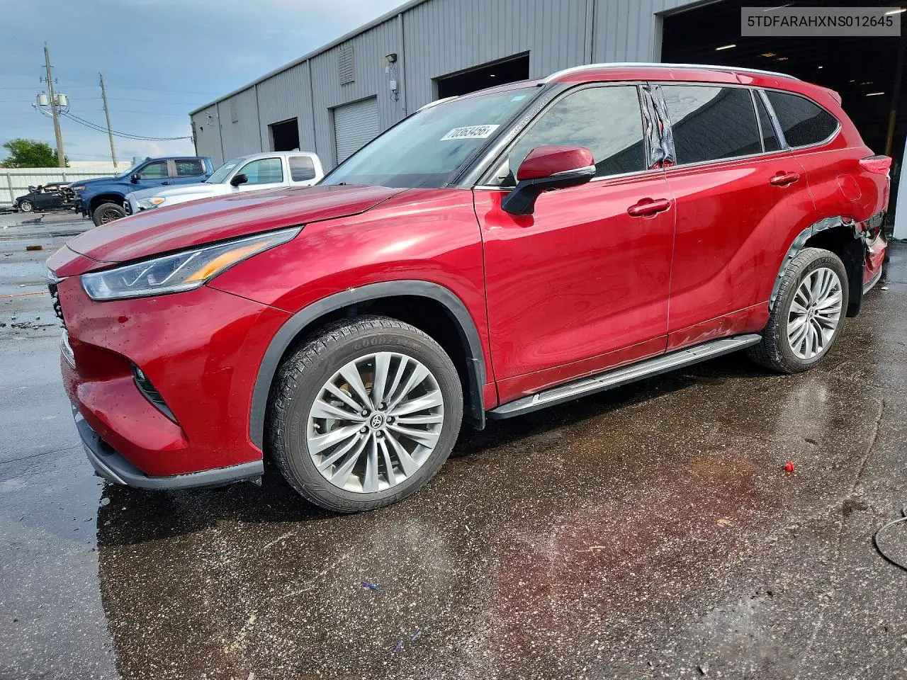 TOYOTA HIGHLANDER 2022, VIN 5TDFARAHXNS012645