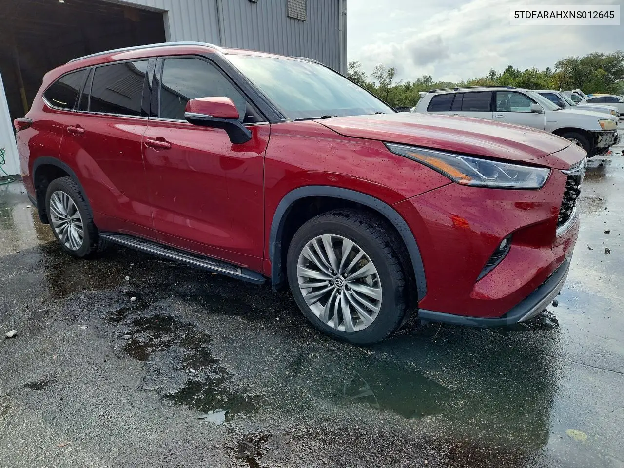 2022 TOYOTA HIGHLANDER VIN 5TDFARAHXNS012645 — фото 4