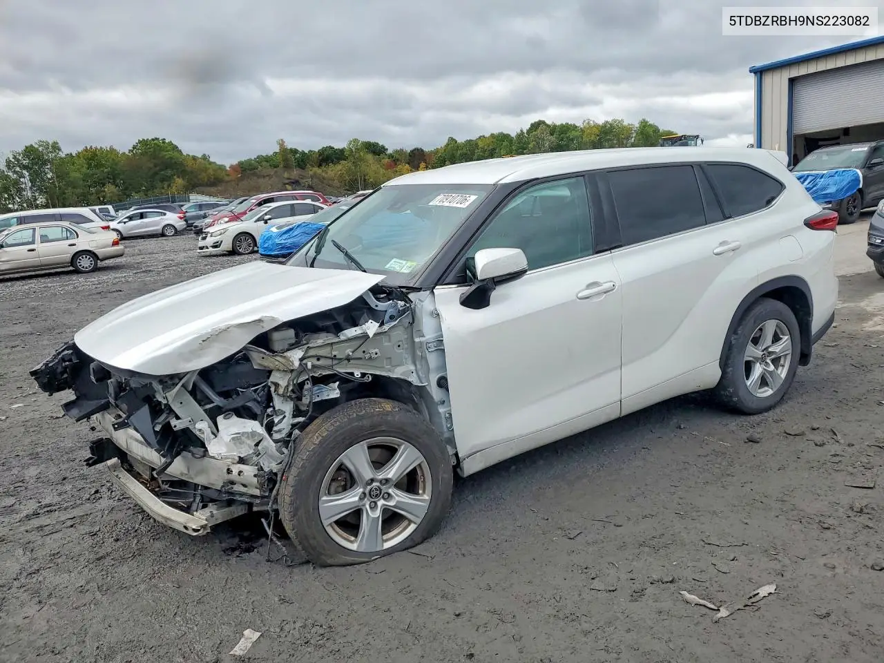 TOYOTA HIGHLANDER 2022, VIN 5TDBZRBH9NS223082