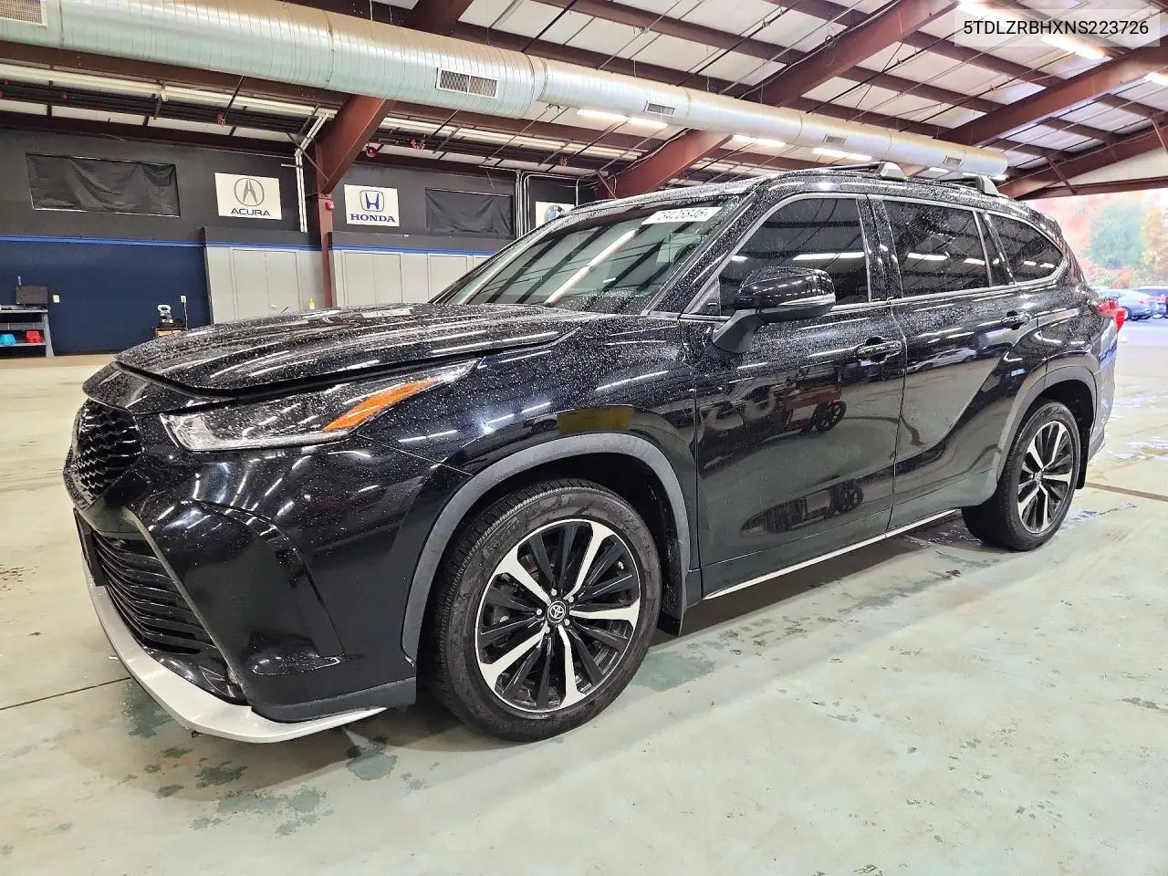 TOYOTA HIGHLANDER 2022, VIN 5TDLZRBHXNS223726