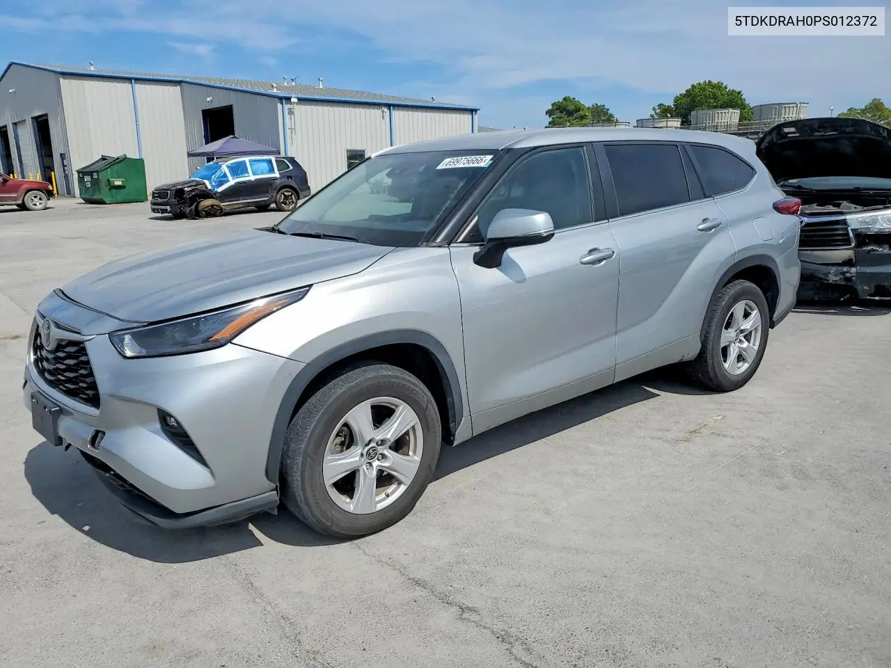 TOYOTA HIGHLANDER 2023, VIN 5TDKDRAH0PS012372